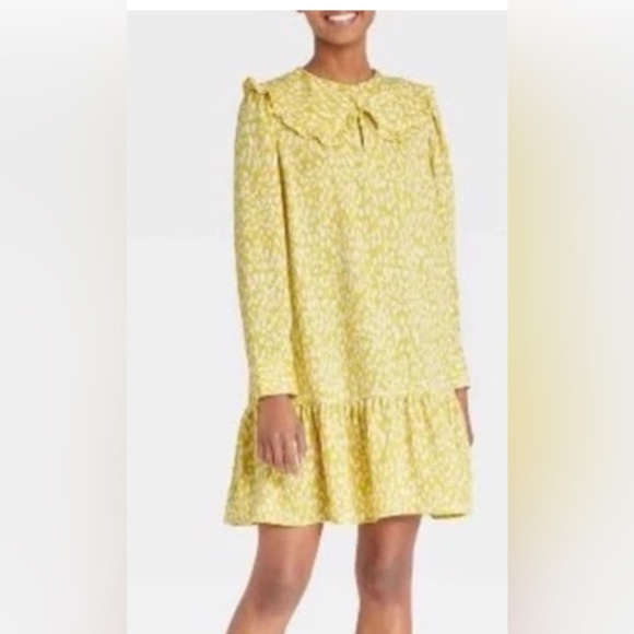 Who What Wear Citrus leopard print dress Size Large - Picture 1 of 11
